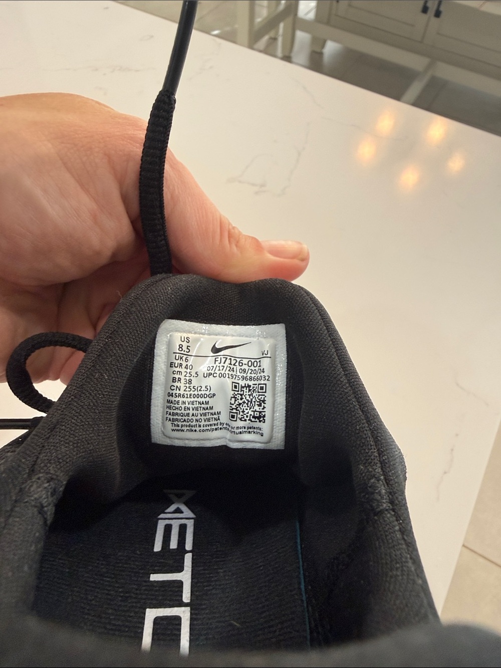 Nike Free Metcon 6 Black and White Slip-On Training Sneakers - Picture 2 of 7